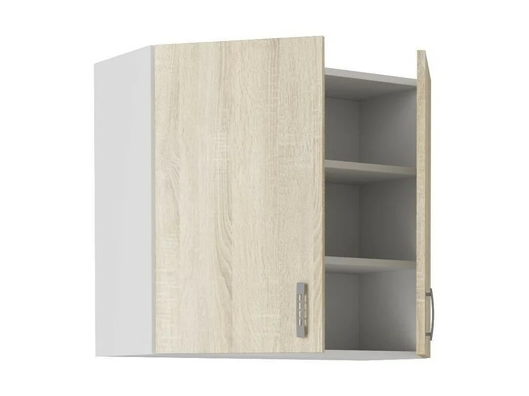 Meuble haut SARA - 2 portes - Décor chene sonoma - L80xP31xH71,5 cm - Fabriqué en Pologne