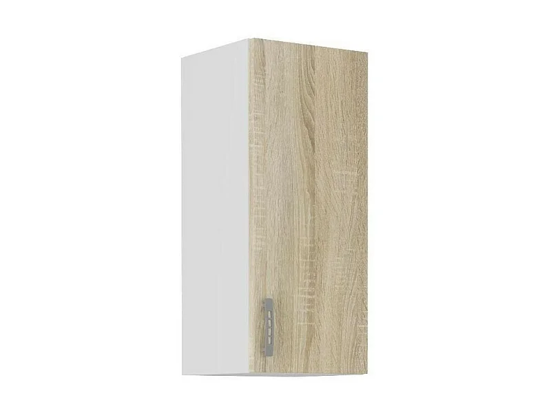 Meuble haut SARA - 1 porte - Décor chene sonoma - L30xP31xH71,5 cm - Fabriqué en Pologne