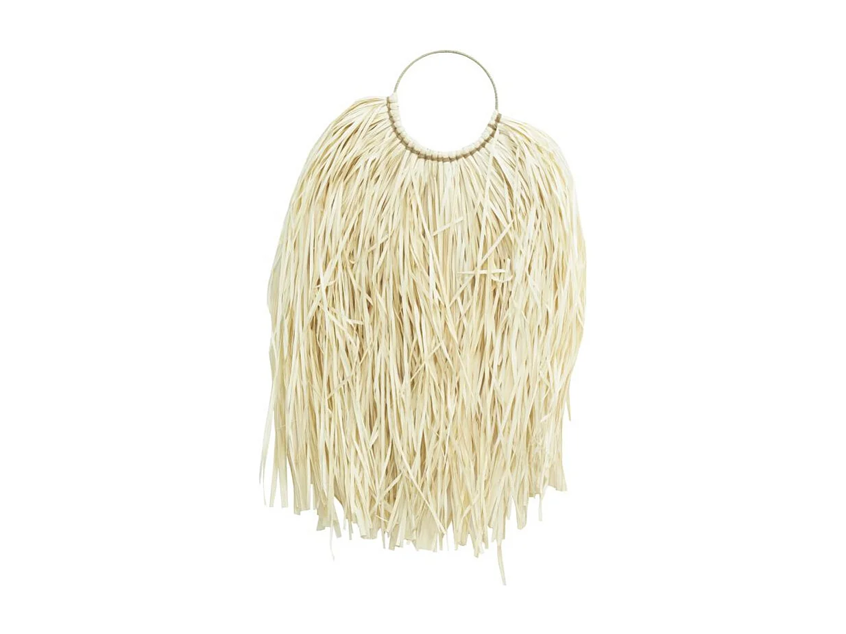 Décors muraux en palmier naturel et franges