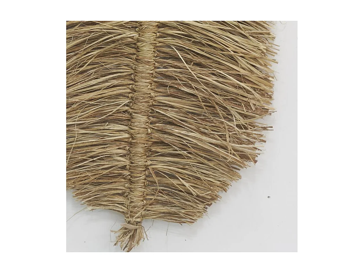 Décorations murales en jute naturel Feuille (lot de 2)
