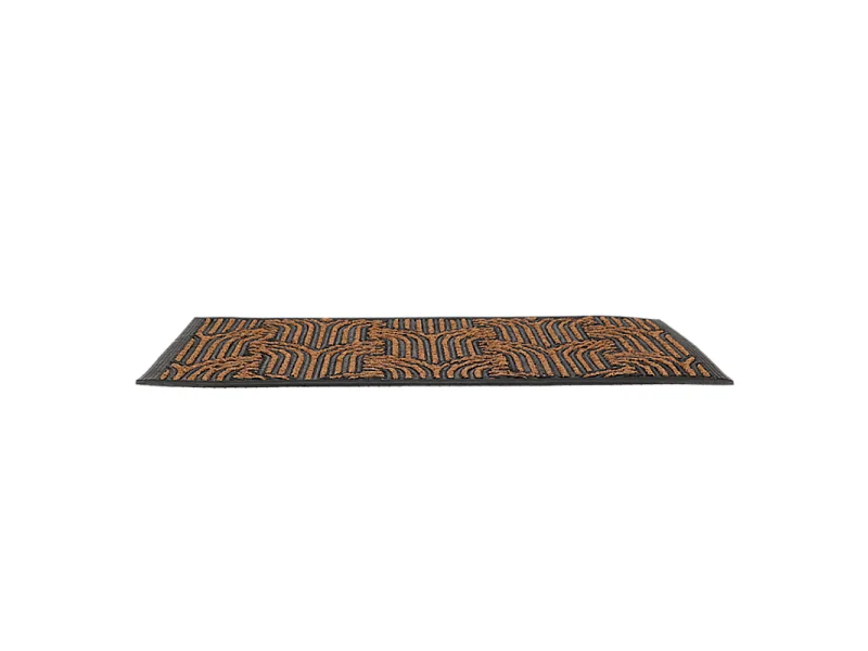 Paillasson en fibres de coco et caoutchouc avec motifs 75 x 45 cm Art déco