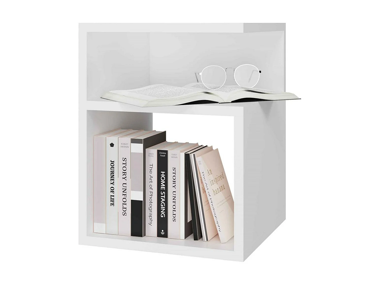 NIDO - Table de chevet style minimaliste - 30x30x40 cm - Chevet - Table d 'appoint