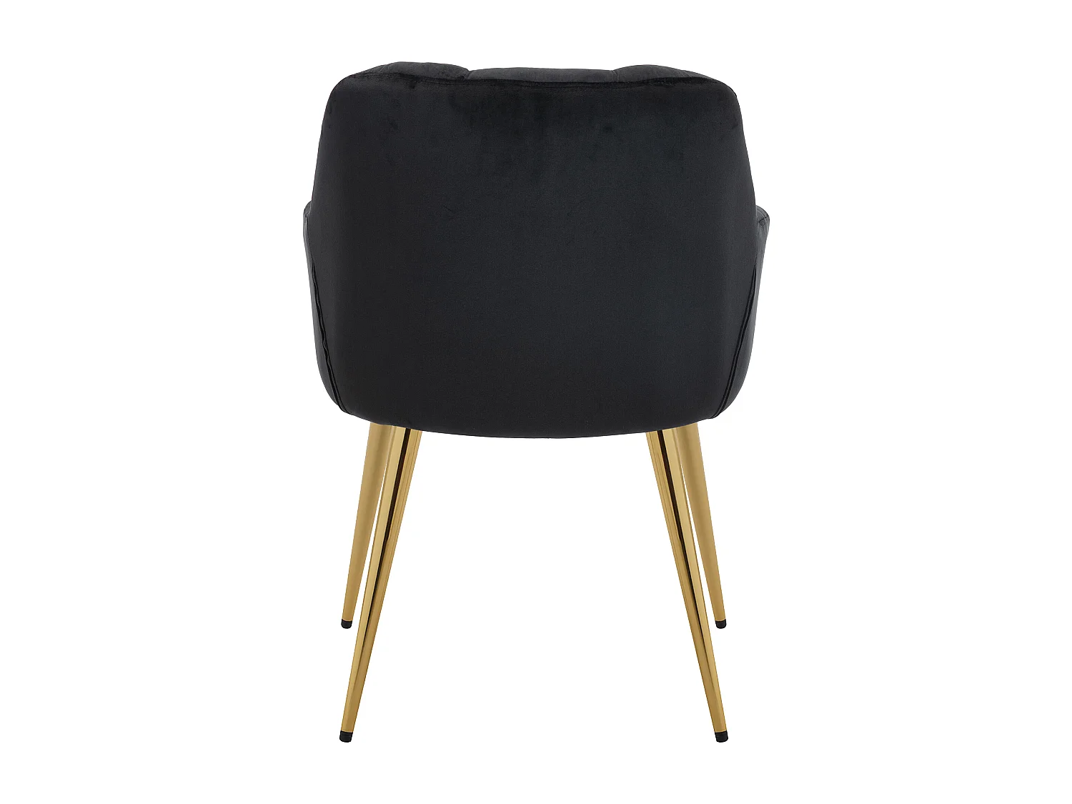 Lot de 2 chaises avec accoudoirs en velours et métal doré - Noir - PEGA de Pascal MORABITO