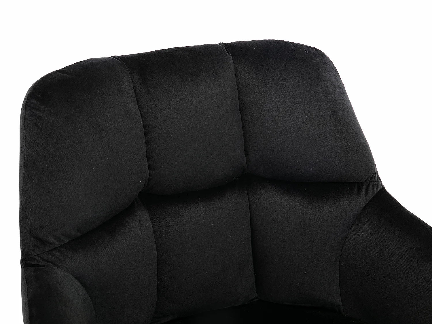 Lot de 2 chaises avec accoudoirs en velours et métal doré - Noir - PEGA de Pascal MORABITO