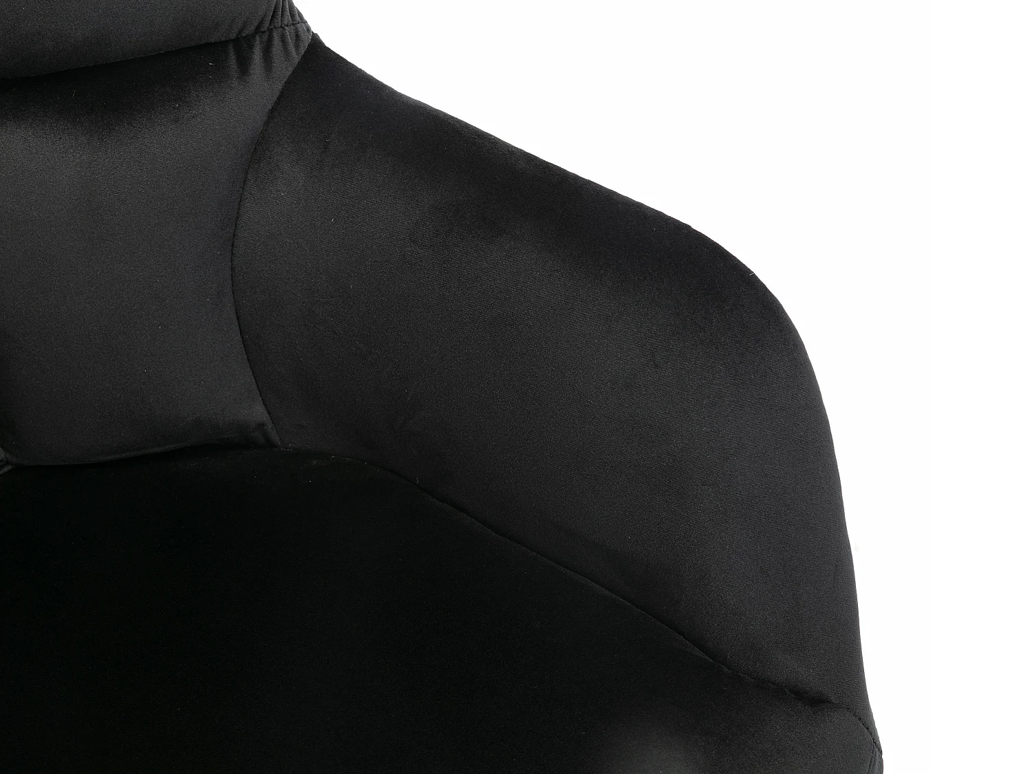 Lot de 2 chaises avec accoudoirs en velours et métal doré - Noir - PEGA de Pascal MORABITO