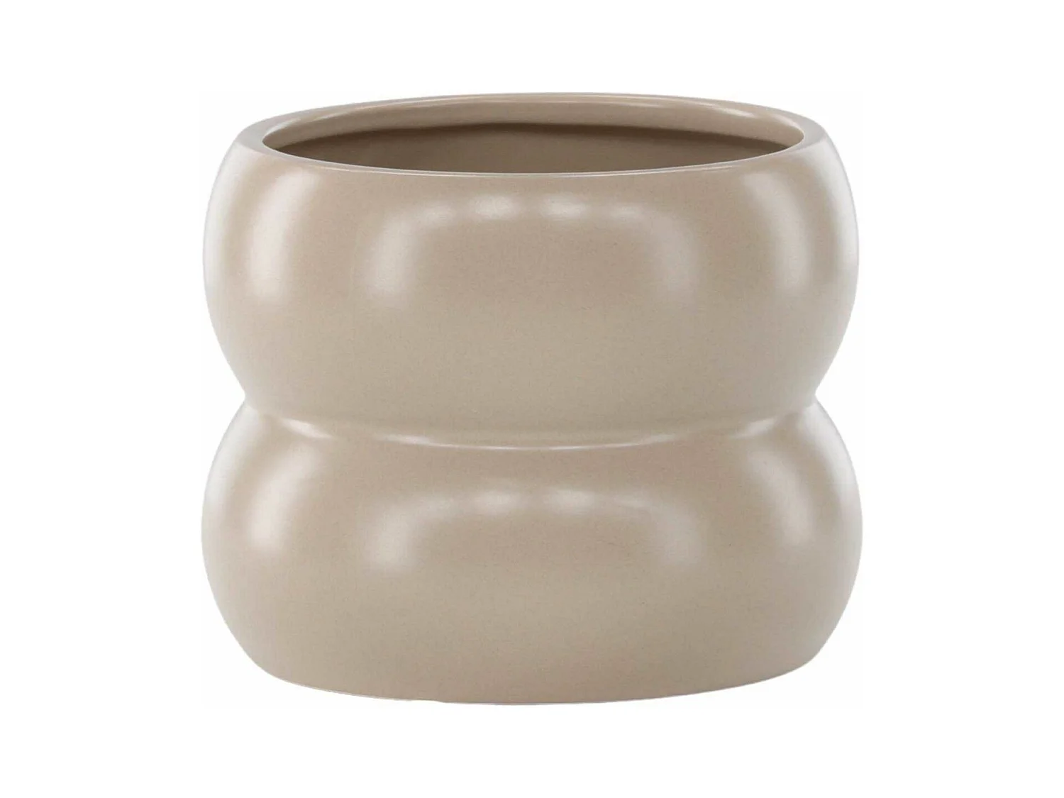 Pot Déco en Céramique "Dapne" 16cm Beige