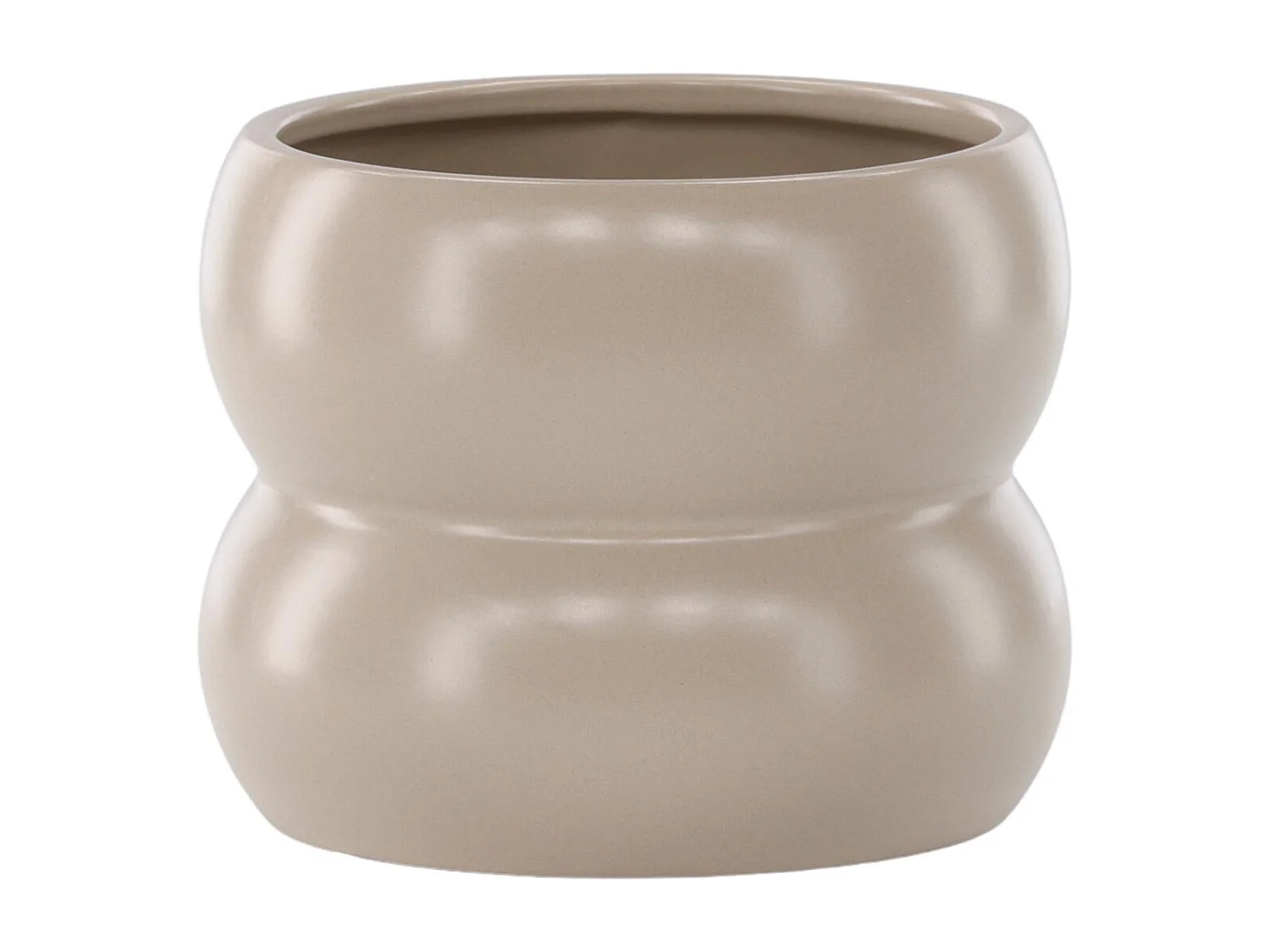 Pot Déco en Céramique "Dapne" 16cm Beige