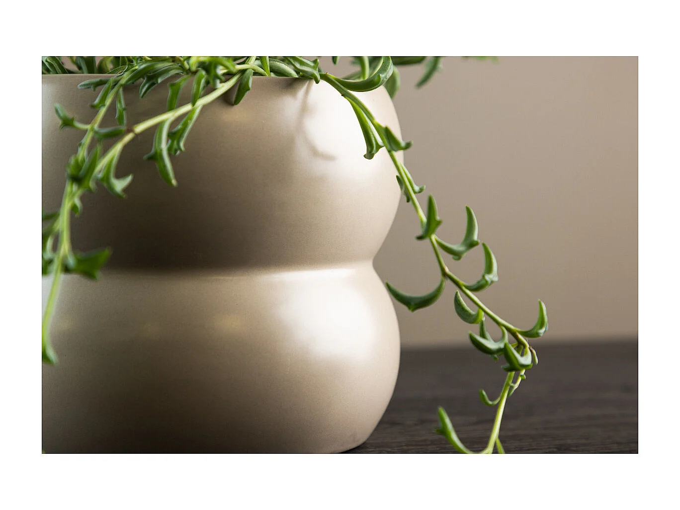 Pot Déco en Céramique "Dapne" 16cm Beige