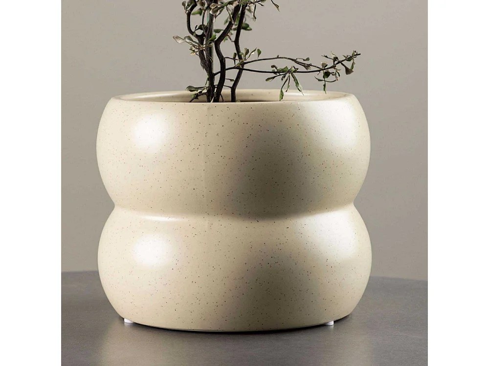 Dapne Blumentopf beige.