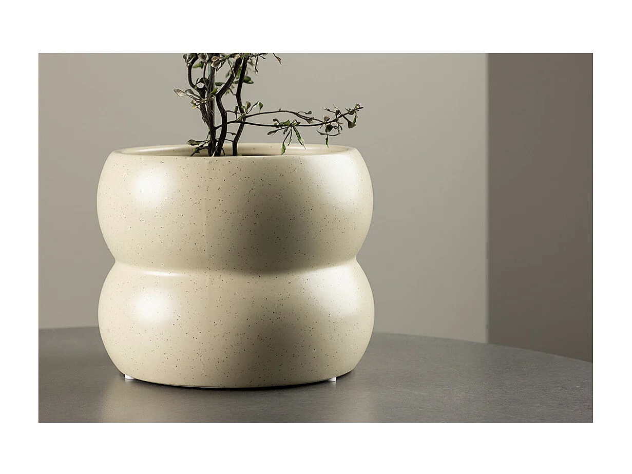 Dapne Blumentopf beige.