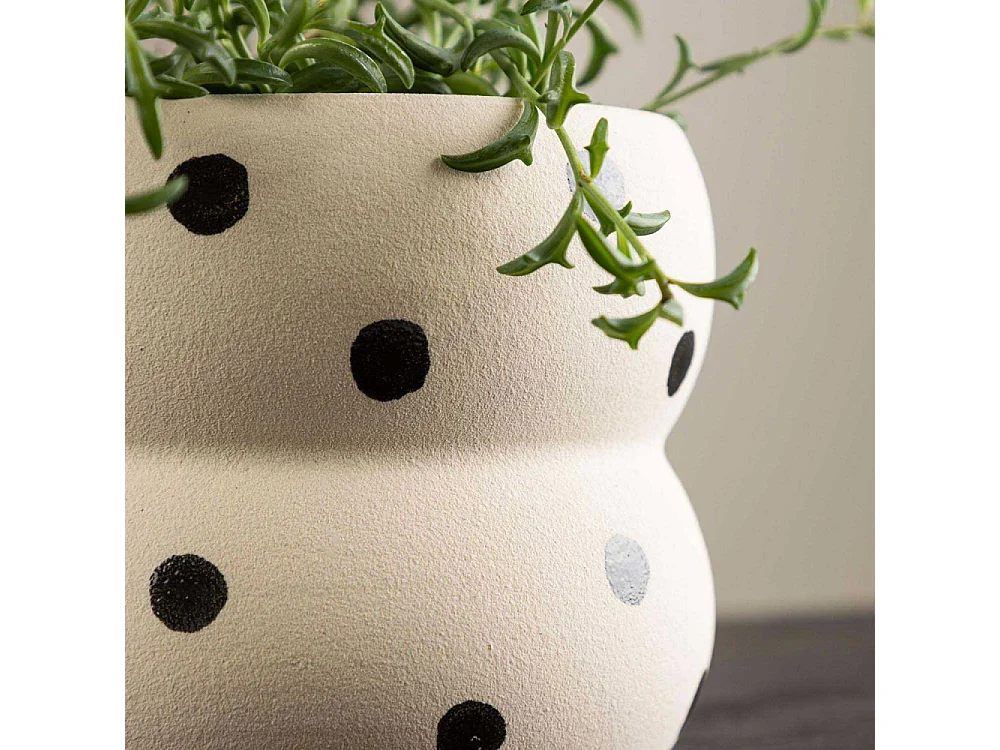 Dapne bloempot beige.