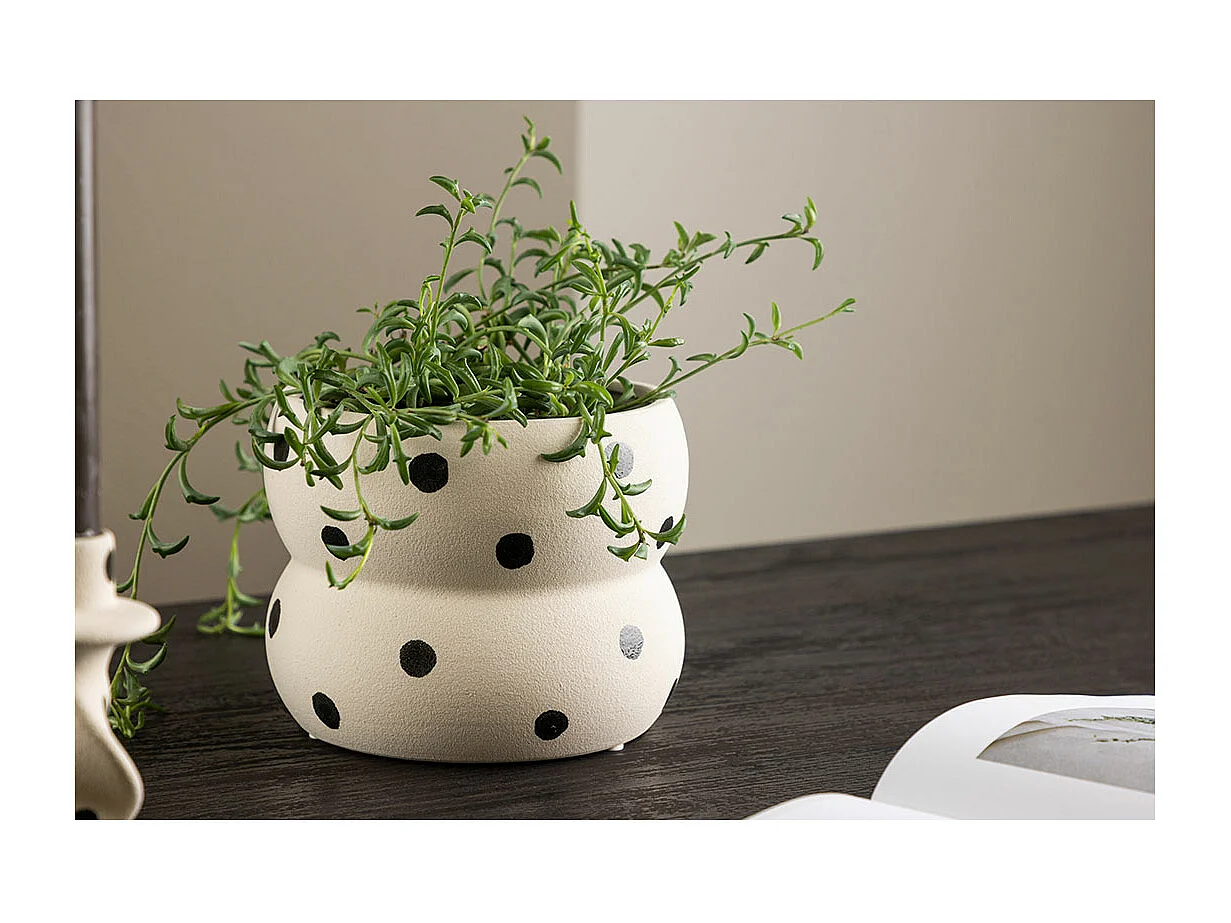 Dapne Blumentopf beige.