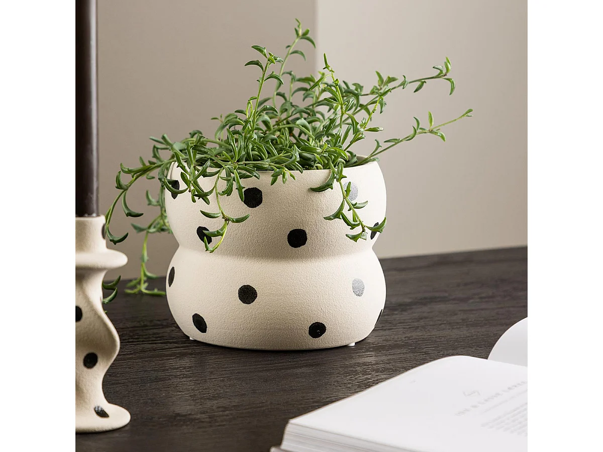 Dapne bloempot beige.