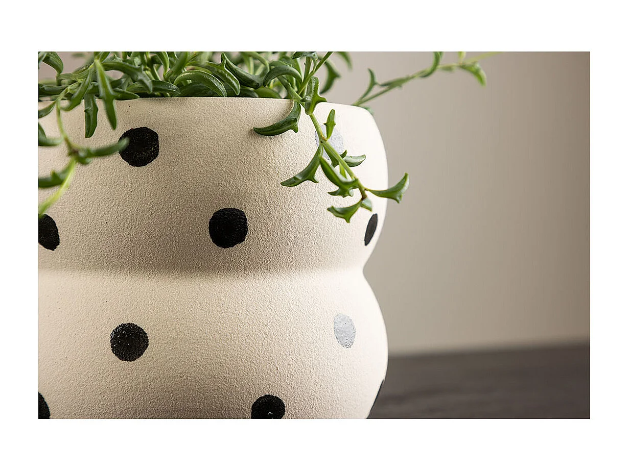 Dapne bloempot beige.