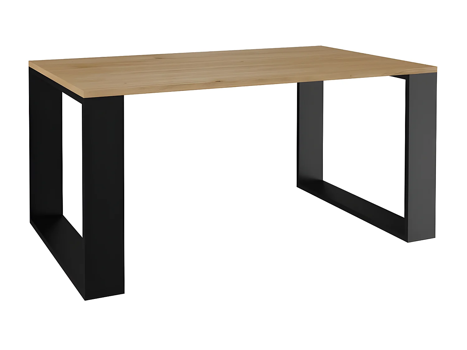 ALADA - Rechteckiger Couchtisch im Industriestil - 90x58x50 cm - Couchtisch
