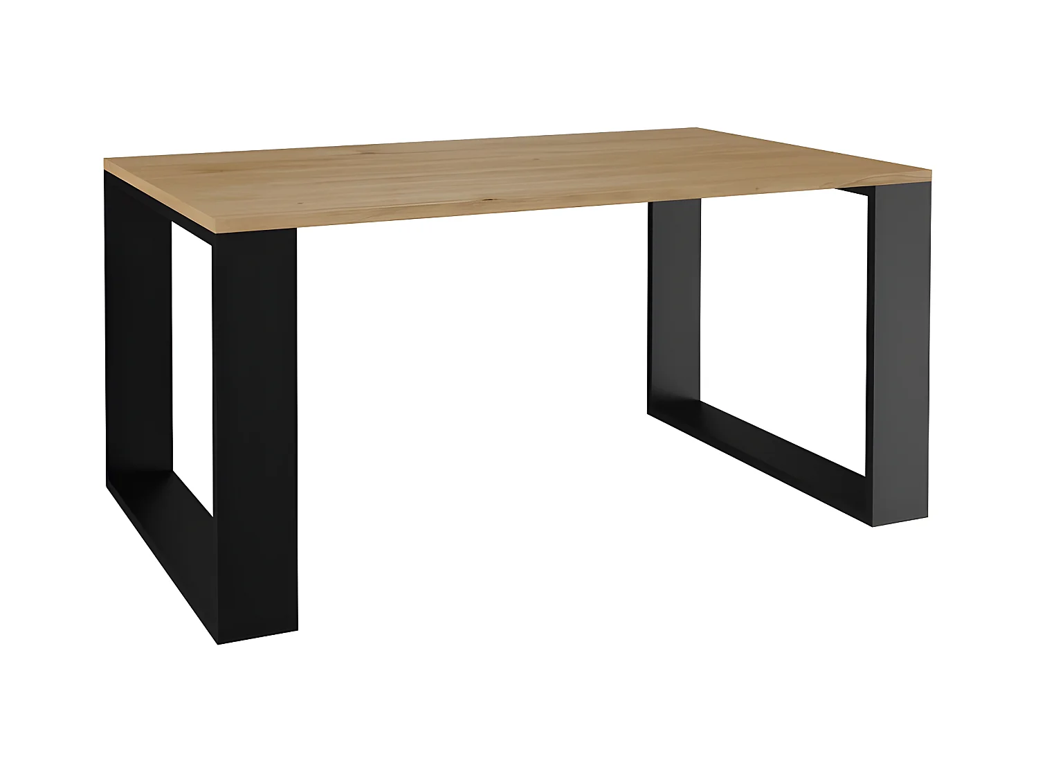 ALADA - Table basse rectangulaire style industriel - 90x58x50 cm - Table à café