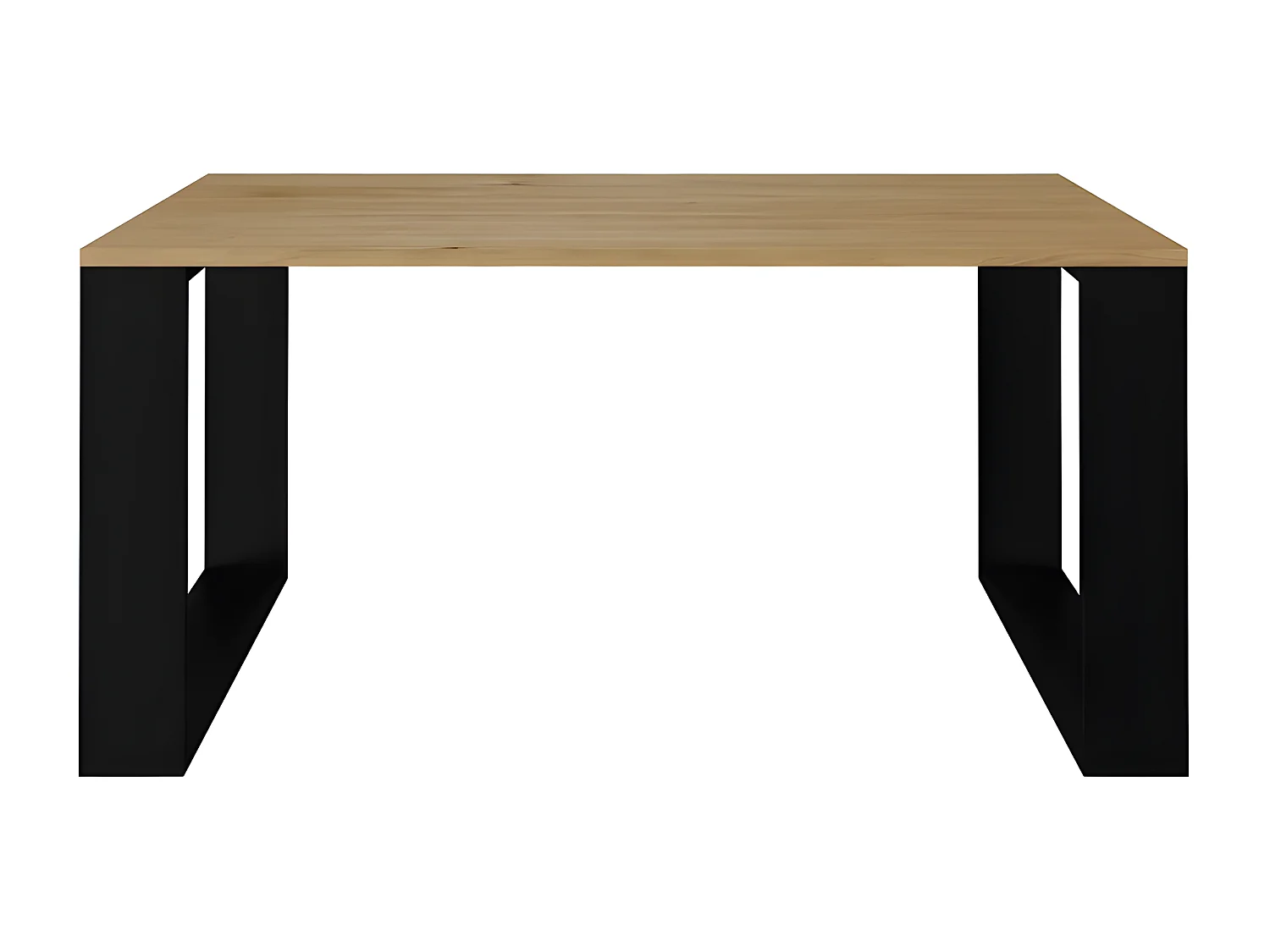 ALADA - Rechteckiger Couchtisch im Industriestil - 90x58x50 cm - Couchtisch