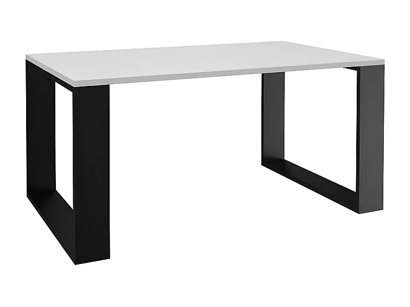 ALADA - Rechteckiger Couchtisch im Industriestil - 90x58x50 cm - Couchtisch