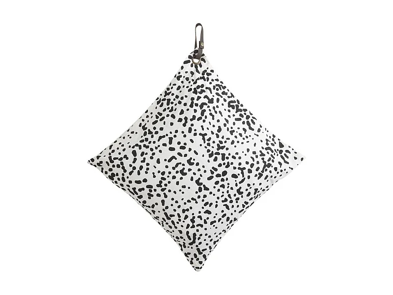 Coussin en coton avec sangle cuir NCO1960