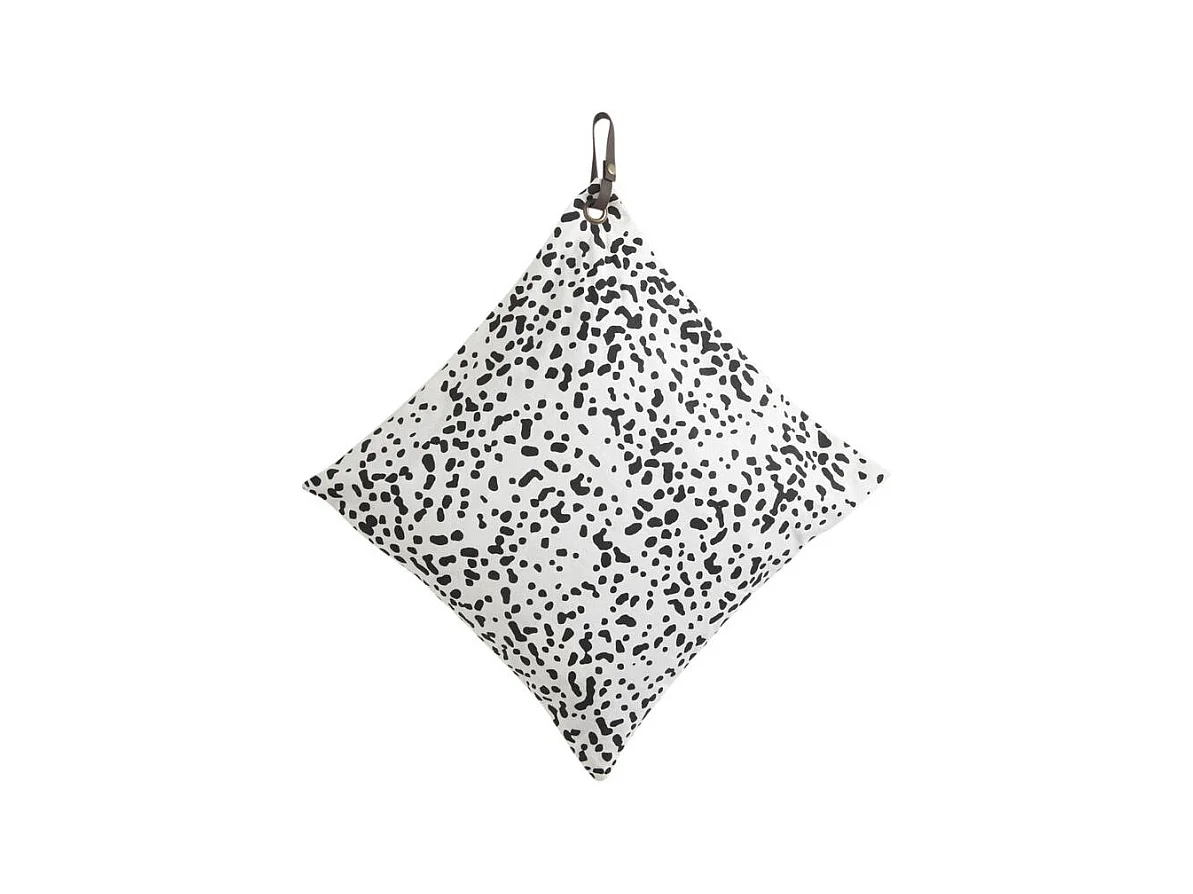 Coussin en coton avec sangle cuir NCO1960