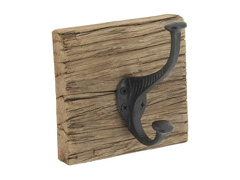 Patère en bois recyclé 1 crochet