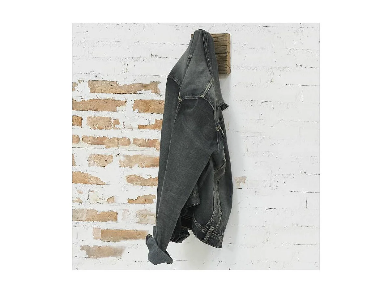 Patère en bois recyclé 1 crochet