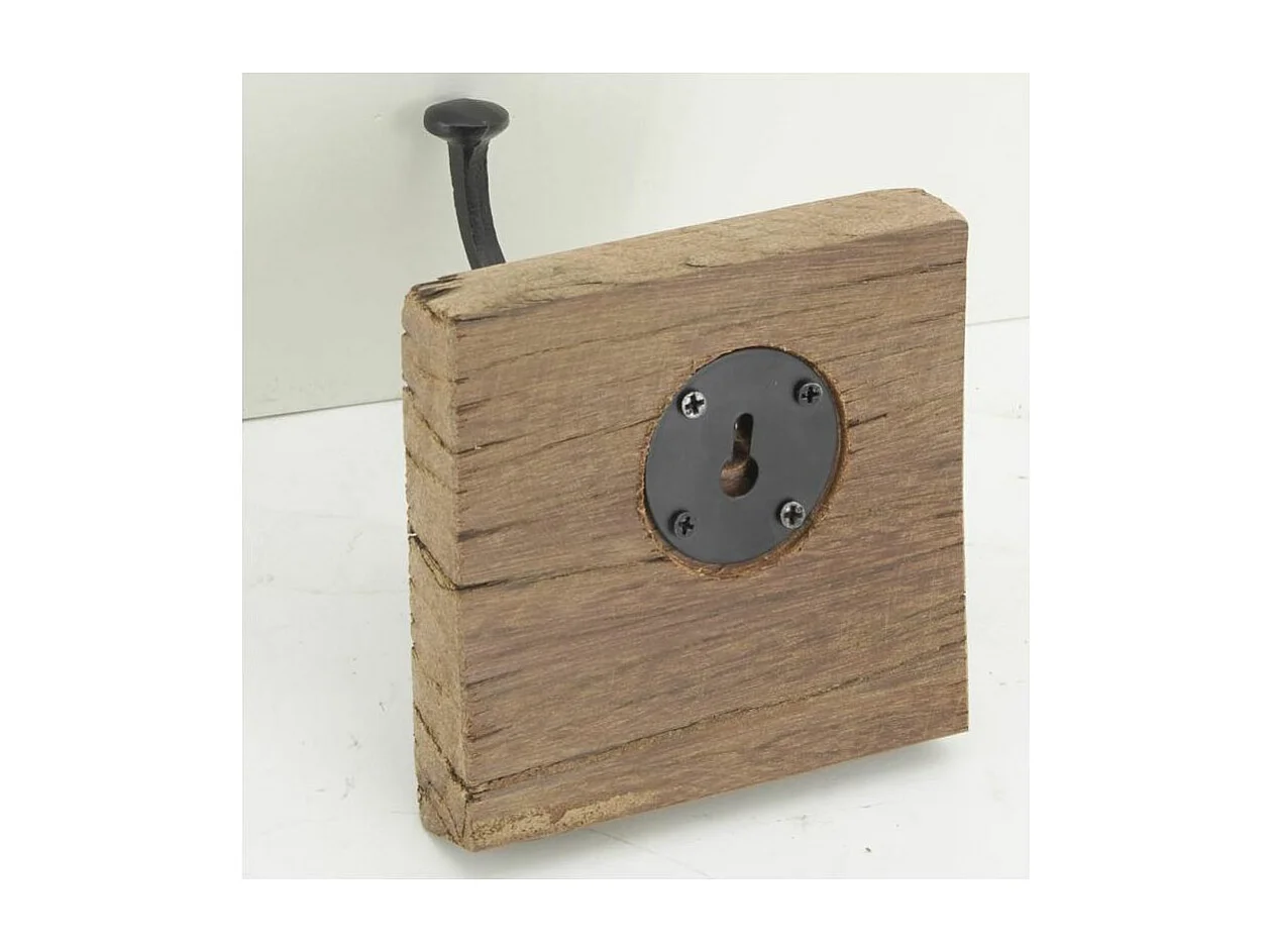 Patère en bois recyclé 1 crochet