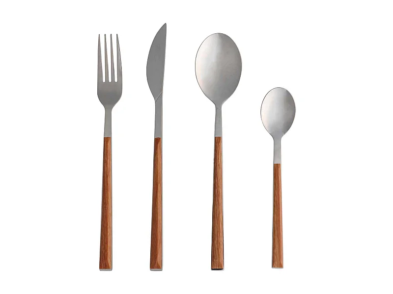 Jublie Besteckset 24 Teile Edelstahl silberfarben.