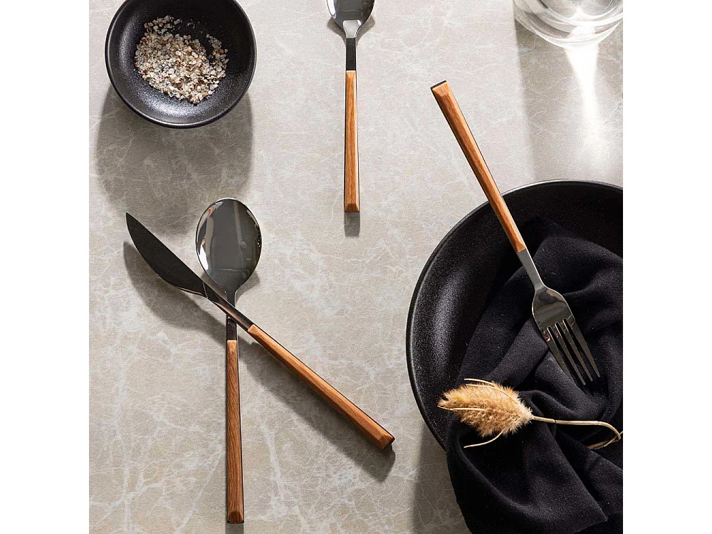 Jublie Besteckset 24 Teile Edelstahl silberfarben.