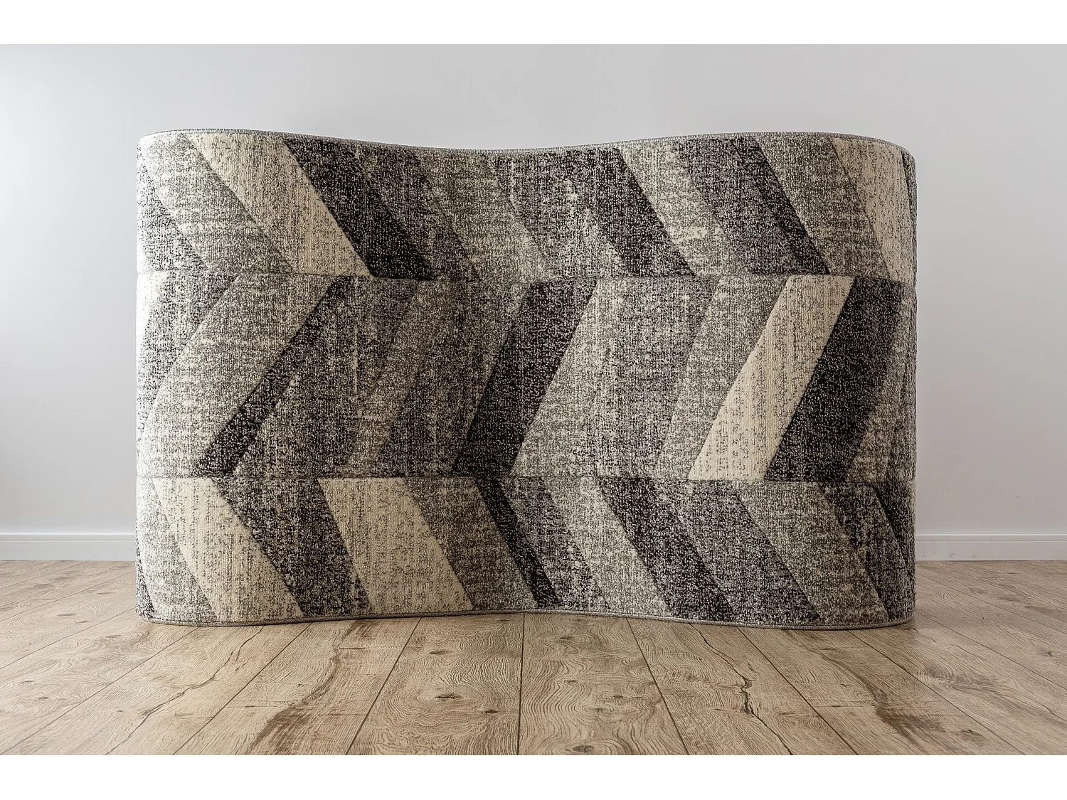 Vloerbekleding FEEL 5673/16811 Zilverspar grijskleuring / anthracytkle 120x350 cm