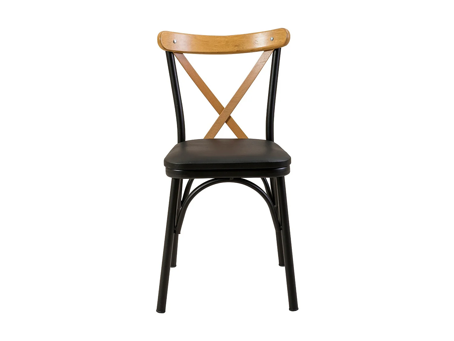 Ensemble 1 table extensible 4 chaises et 1 banc naturel et noir Kontante