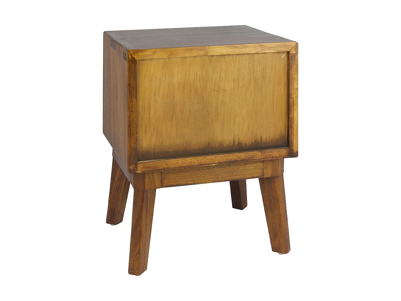 Chevet 1 tiroir et 1 niche bois massif de mindi Kretos 60cm