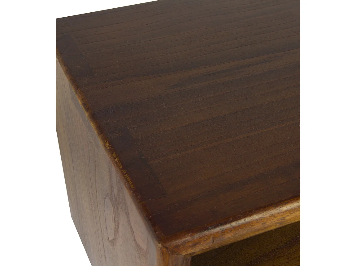 Chevet 1 tiroir et 1 niche bois massif de mindi Kretos 60cm