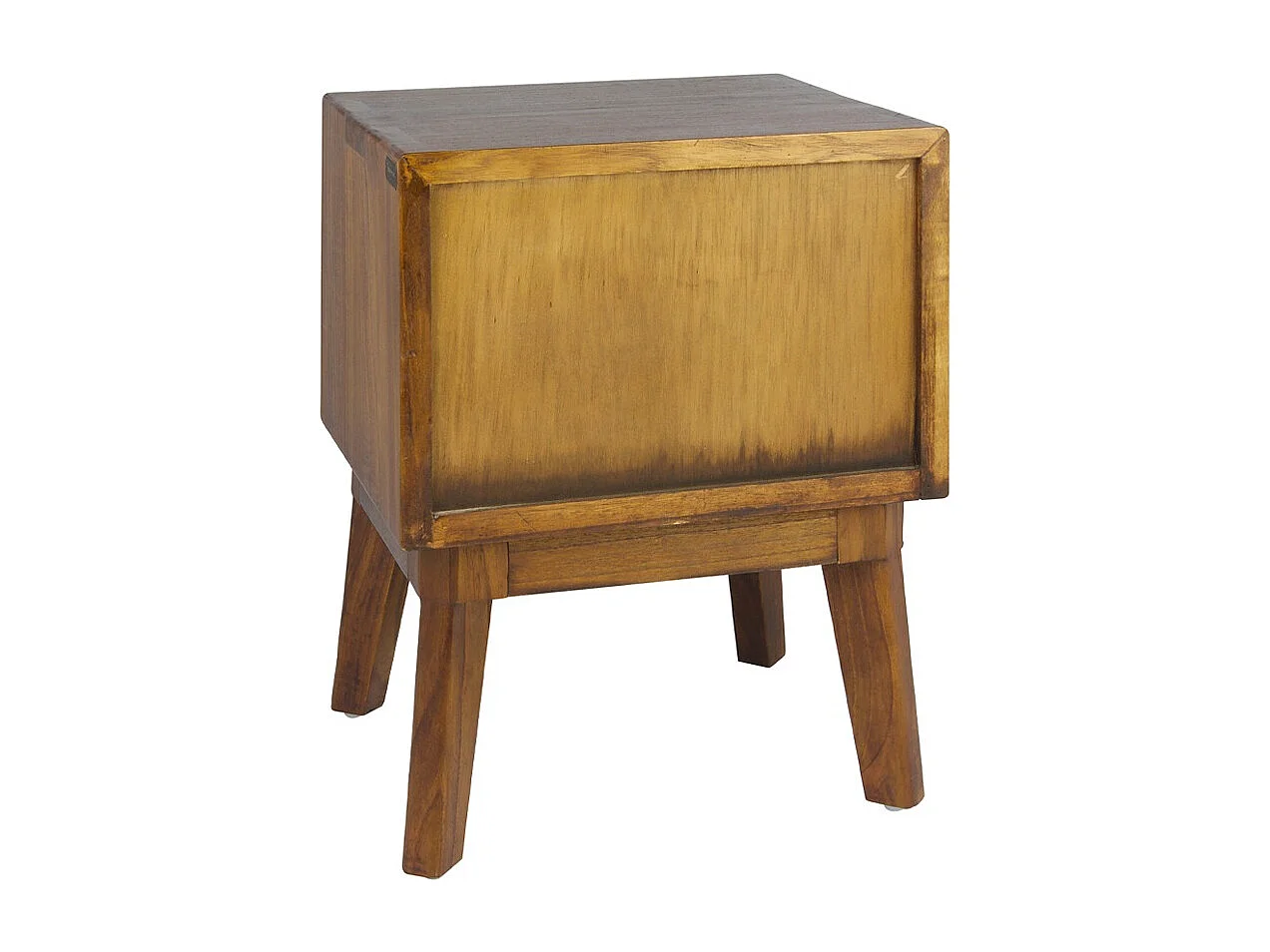 Chevet 1 tiroir et 1 niche bois massif de mindi Kretos 60cm