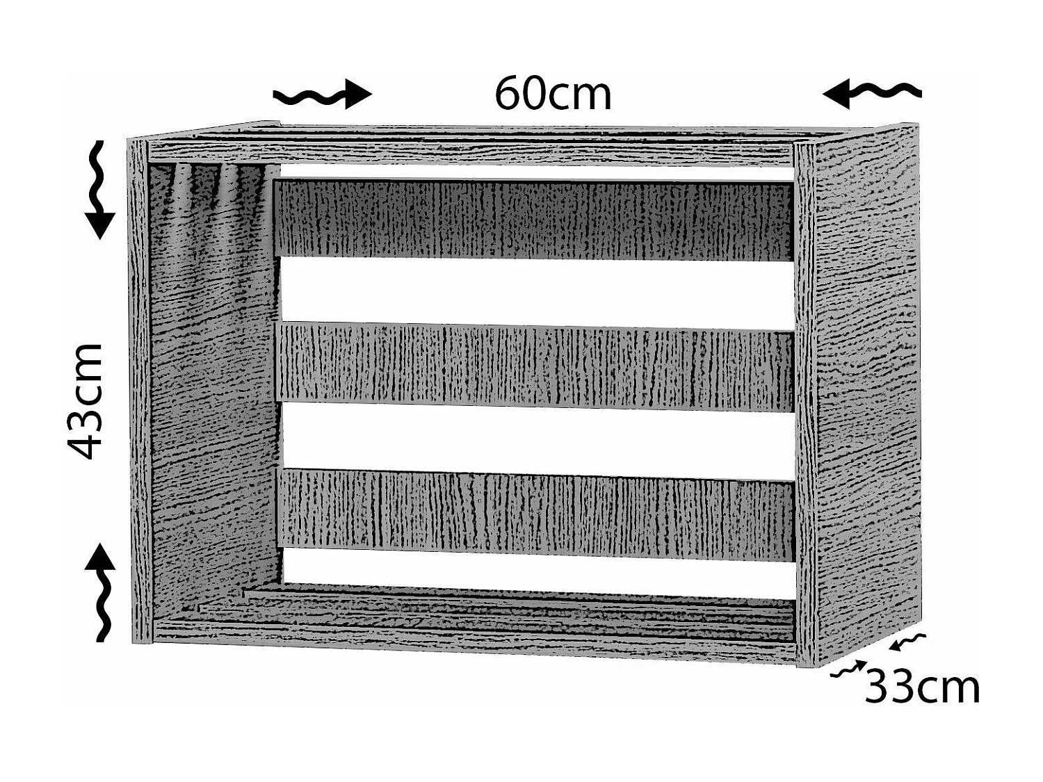 Marka licht eiken nachtkastje 60 cm