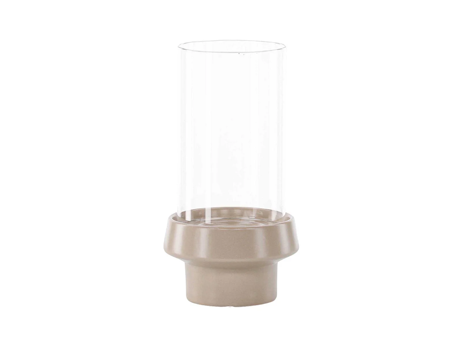 Lanterne en Verre "Davida" 29cm Beige
