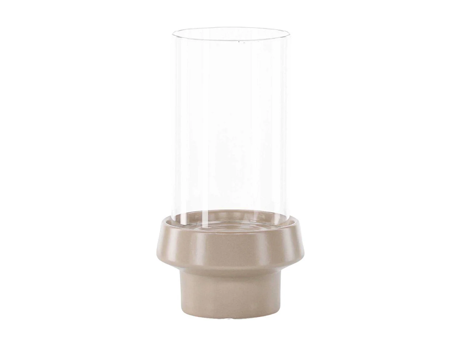 Lanterne en Verre "Davida" 29cm Beige