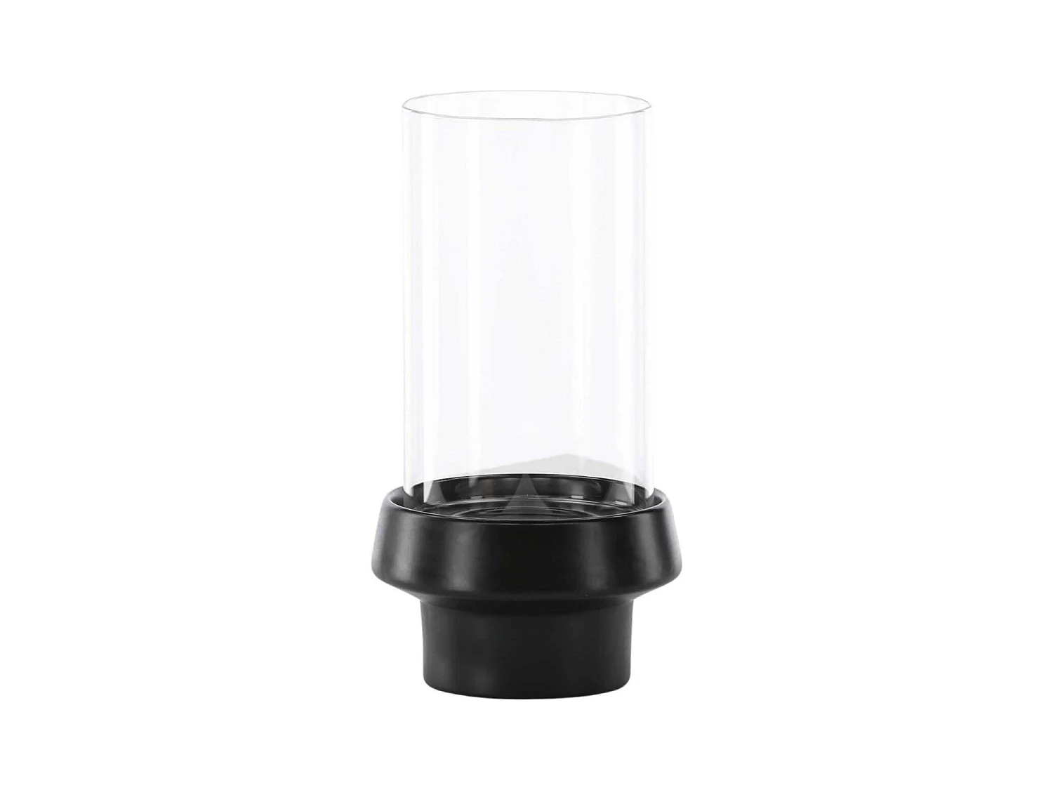 Lanterne en Verre "Davida" 29cm Noir