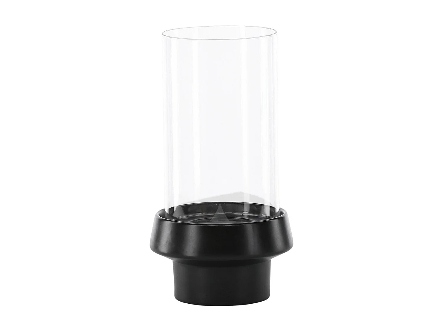 Lanterne en Verre "Davida" 29cm Noir