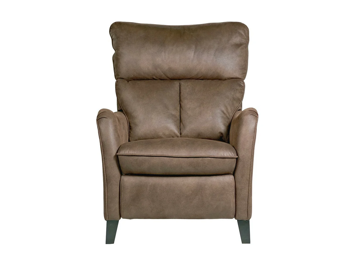Fauteuil de relaxation manuel microfibre Mika-Couleur Marron clair