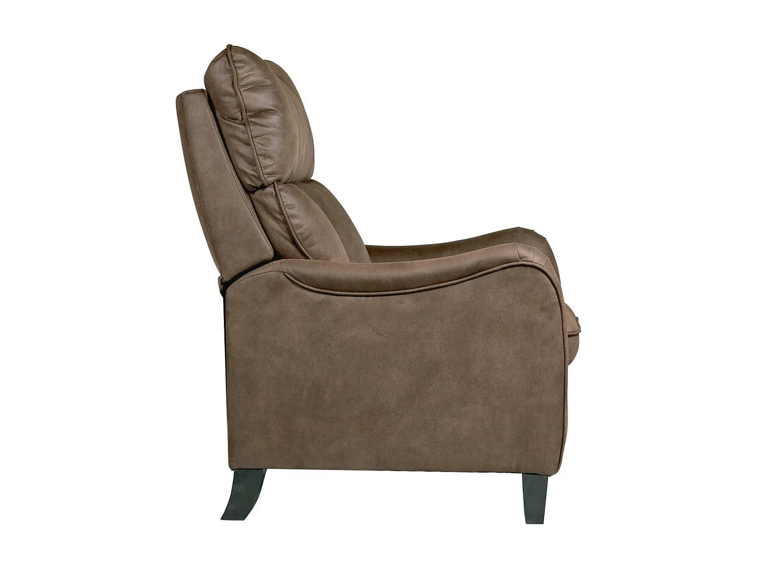 Fauteuil de relaxation manuel microfibre Mika-Couleur Marron clair