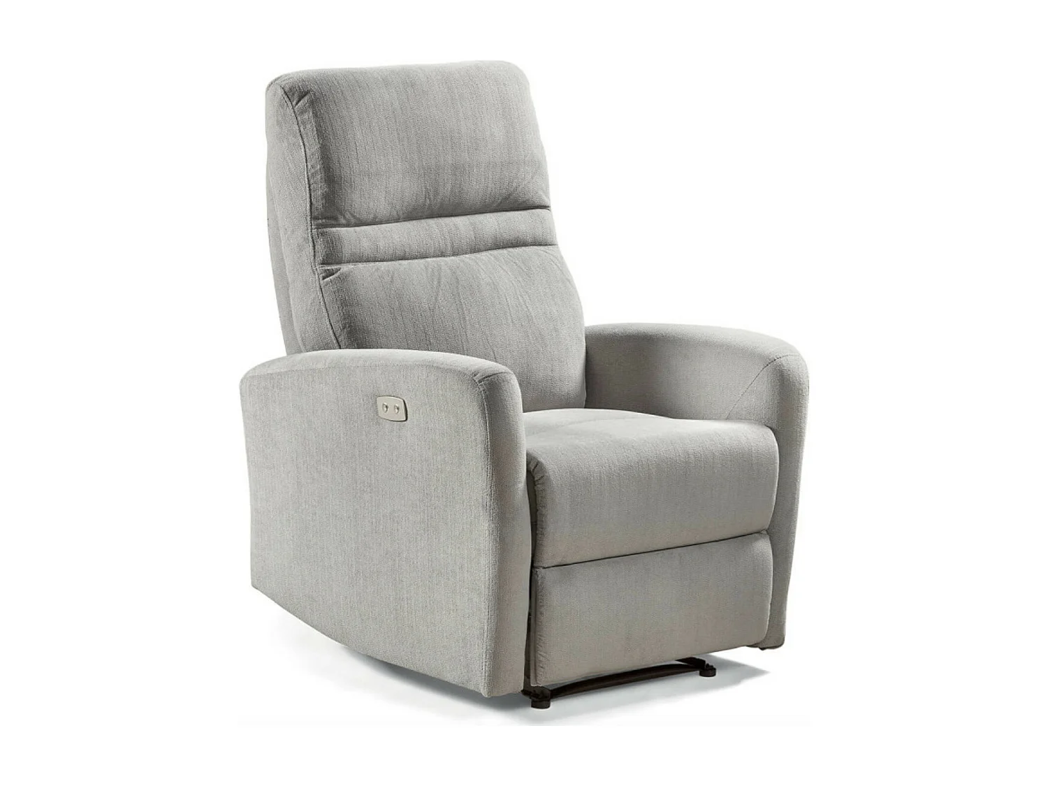 Fauteuil de relaxation électrique microfibre Kali-Couleur Gris clair