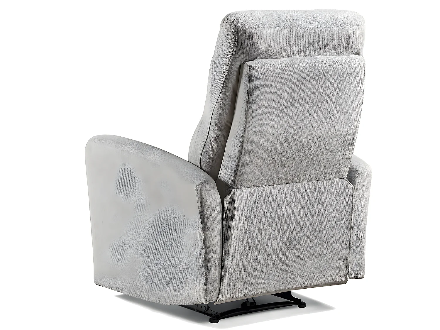 Fauteuil de relaxation électrique microfibre Kali-Couleur Gris clair