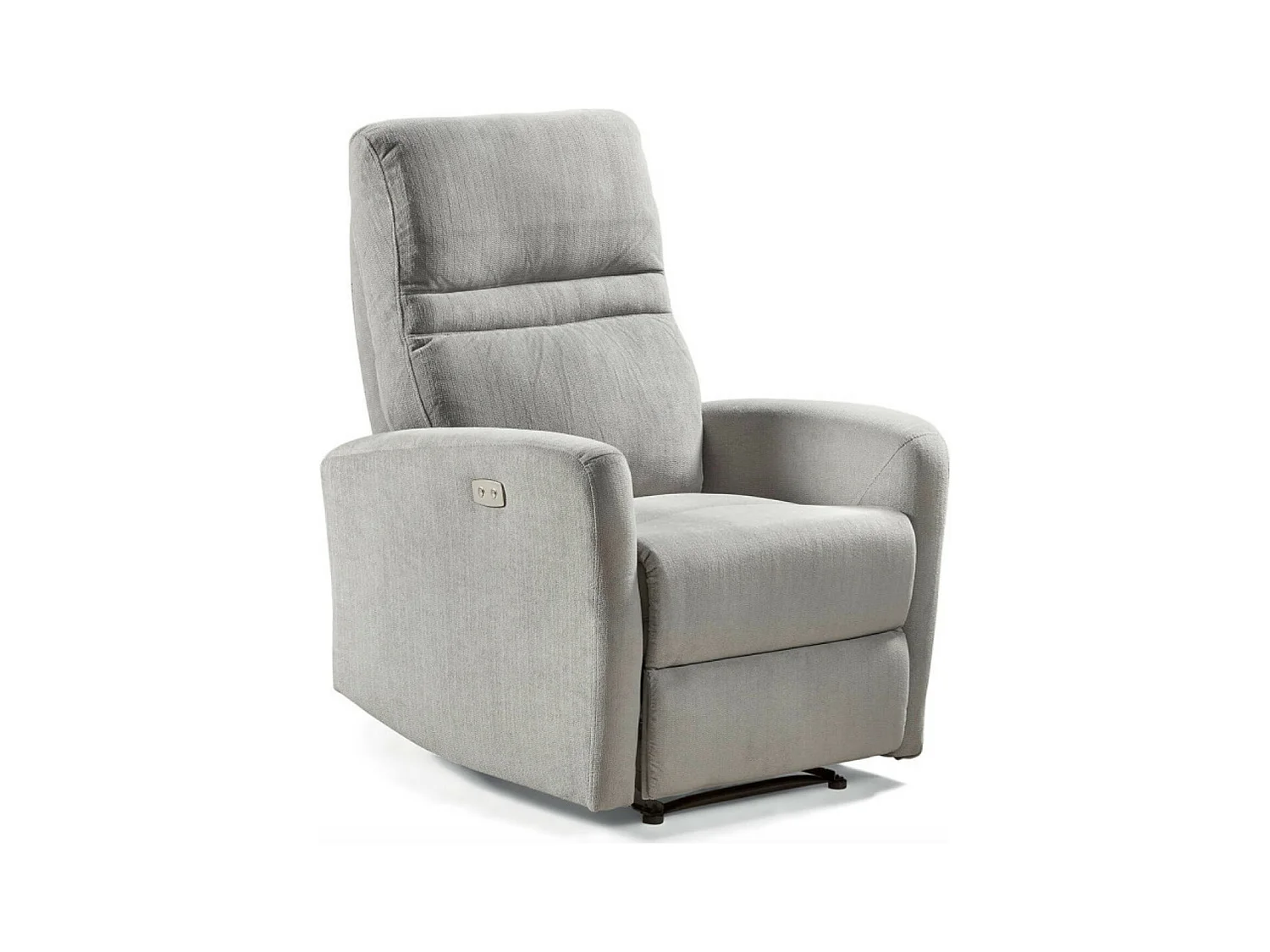 Fauteuil de relaxation électrique microfibre Kali-Couleur Gris clair