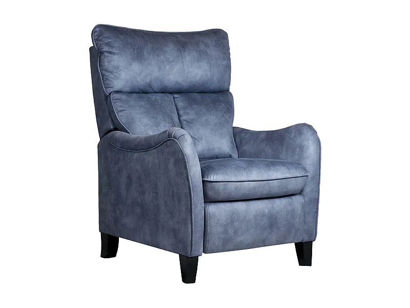 Fauteuil de relaxation manuel microfibre Mika-Couleur Bleu clair