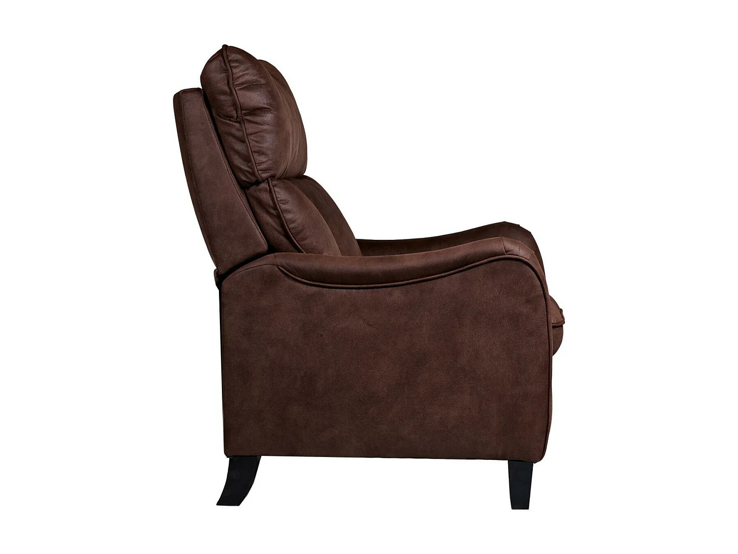Fauteuil de relaxation manuel microfibre Mika-Couleur Marron