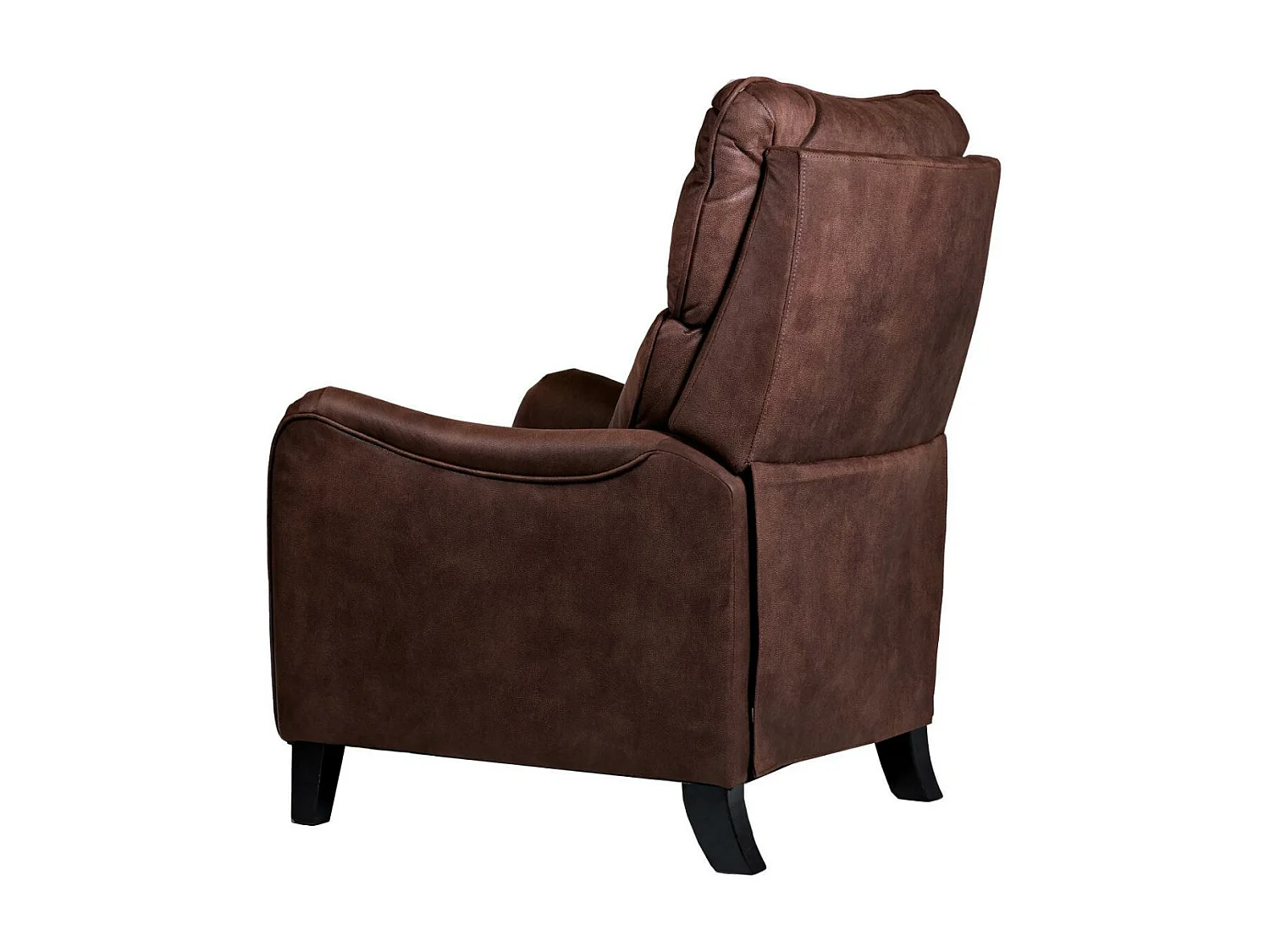 Fauteuil de relaxation manuel microfibre Mika-Couleur Marron