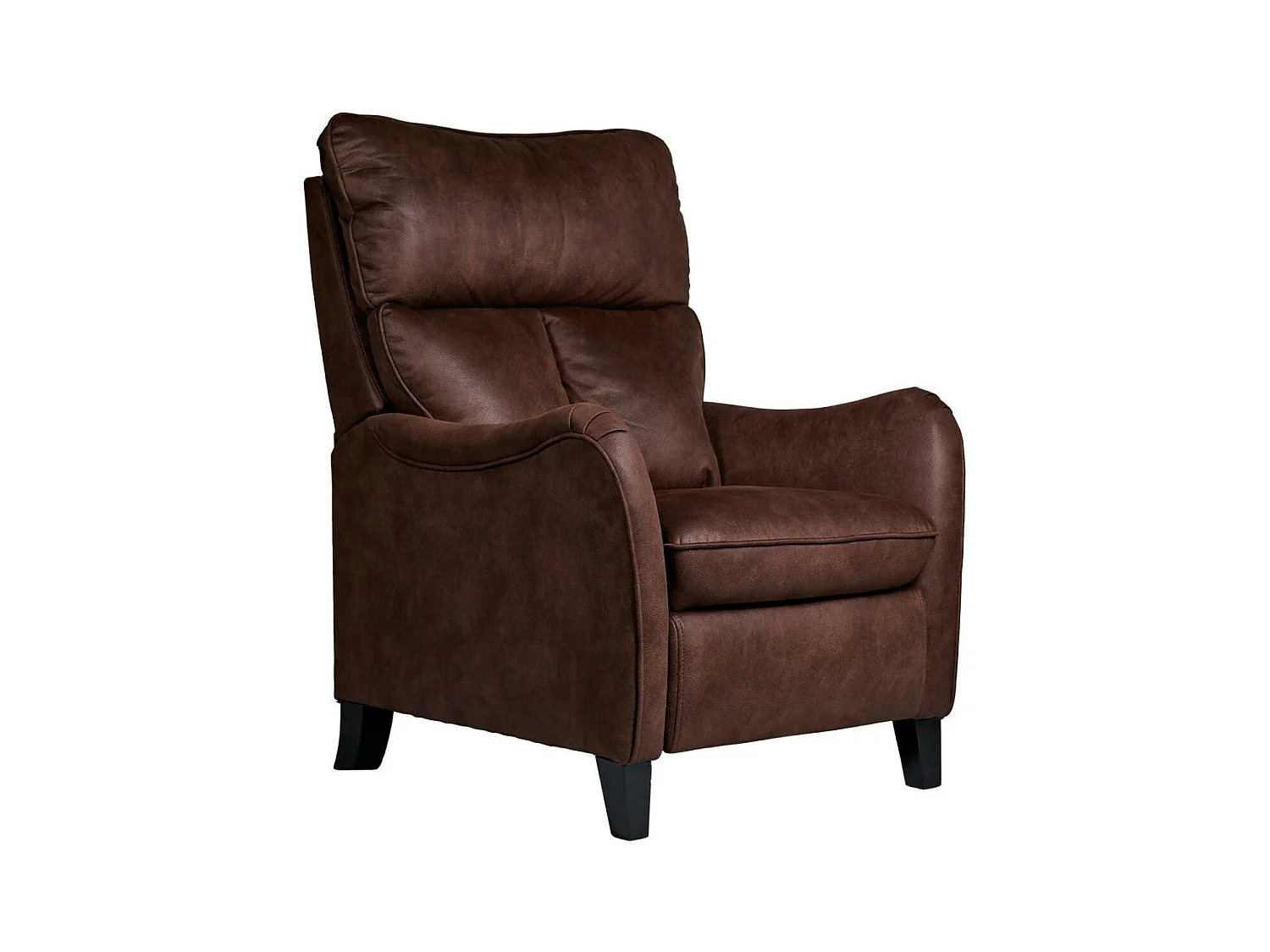 Fauteuil de relaxation manuel microfibre Mika-Couleur Marron