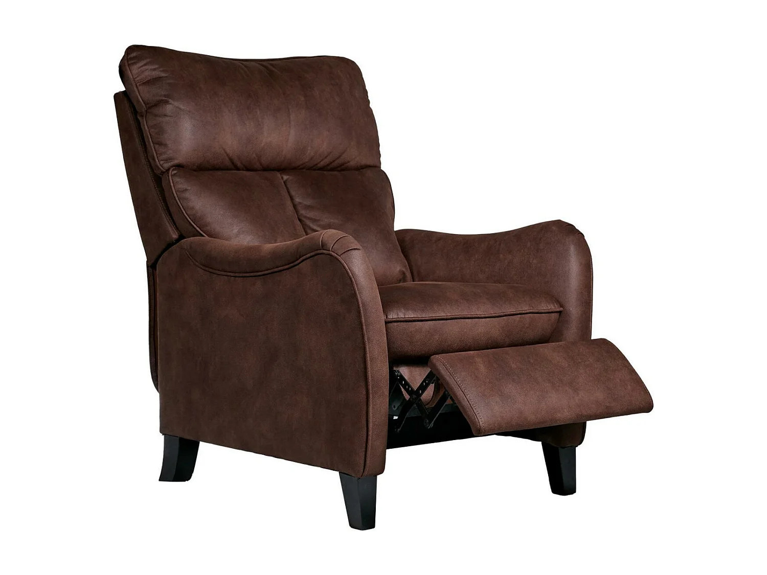 Fauteuil de relaxation manuel microfibre Mika-Couleur Marron
