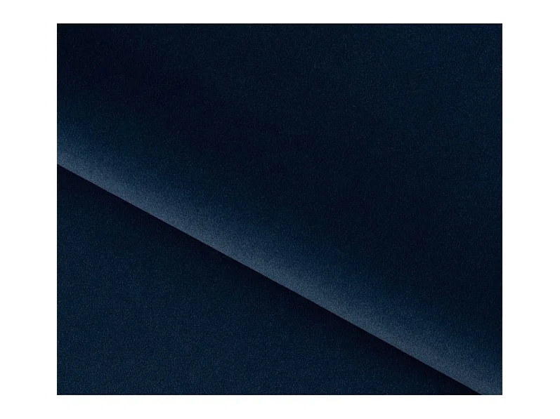Canapé d'angle droit convertible 5 places en velours bleu SAVARY